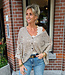Gehaakt Vlindermouw Vestje Shimmer Taupe