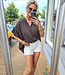 Ambika Oversized Blouse KM Ruffle Bruin