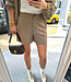 Azzurro Short Bruin motief