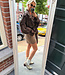 Ambika Short Trenchcoat Details Donkerbruin