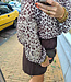 Blouse Geborduurde Mouw Leo/Gold