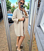 Basic Linnenlook Vest Beige