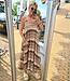 Dress Dunne bandjes Aztec Turquoise/Bruintinten