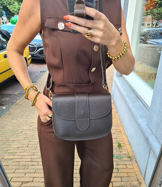 Lederen Bag Donkerbruin