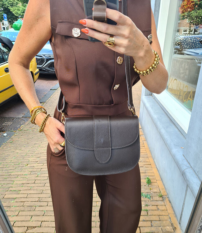 Lederen Bag Donkerbruin