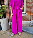 Dunne Wijde Broek Magenta