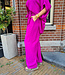 Dunne Wijde Broek Magenta