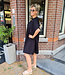 Azzurro Basic Oversized Vhals Dress Zwart
