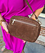 Basic Bag Suede Donkerbruin