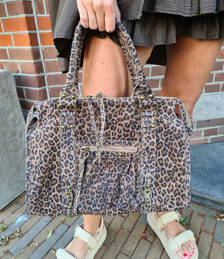 Grote Handtas met Details Leo