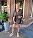 Oversized Basic Blouse Donkerbruin