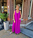 Azzurro Oversized Dress met Strikjes Magenta