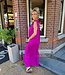 Azzurro Oversized Dress met Strikjes Magenta