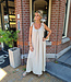 Azzurro Oversized Dress met Strikjes Beige