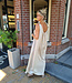 Azzurro Oversized Dress met Strikjes Beige
