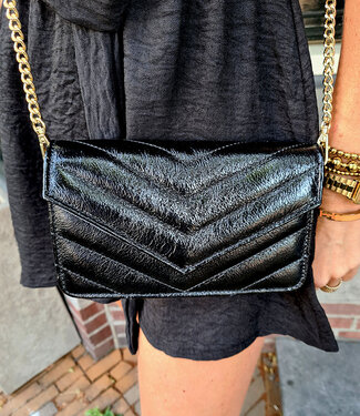 Clutch/Tas Luxe Shimmer Zwart