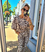 Azzurro Zebra Pofmouw Blouse