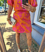 Azzurro Jacquard Rokje Oranje/Roze