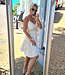 Spaghettiband Short Dress Beige