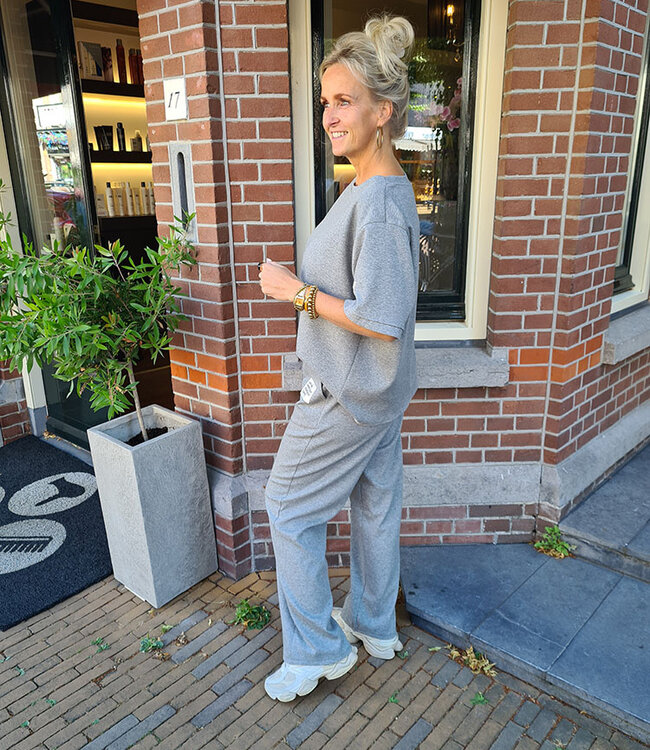 2-delige Comfyset Korte Mouw DonkerGrijs