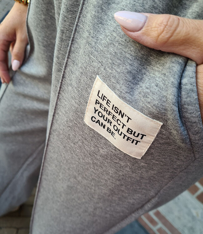 2-delige Comfyset Korte Mouw DonkerGrijs