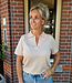 Knit Polo met Strass Beige