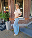 Knit Polo met Strass Beige