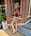 Ambika Blouse Donkerbruin Motief Zakje