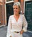 Overslag Ruffle Stretch Blouse Crème