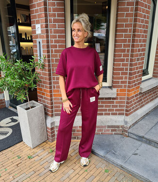 2-delige Comfyset Korte Mouw Bordeaux