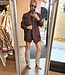 Oversized Hartjes Blazer Donkerbruin