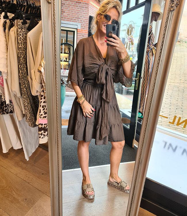 Linnenlook Bolero Donkerbruin