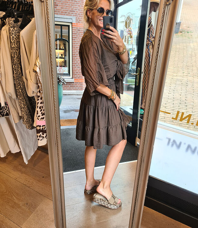 Linnenlook Bolero Donkerbruin