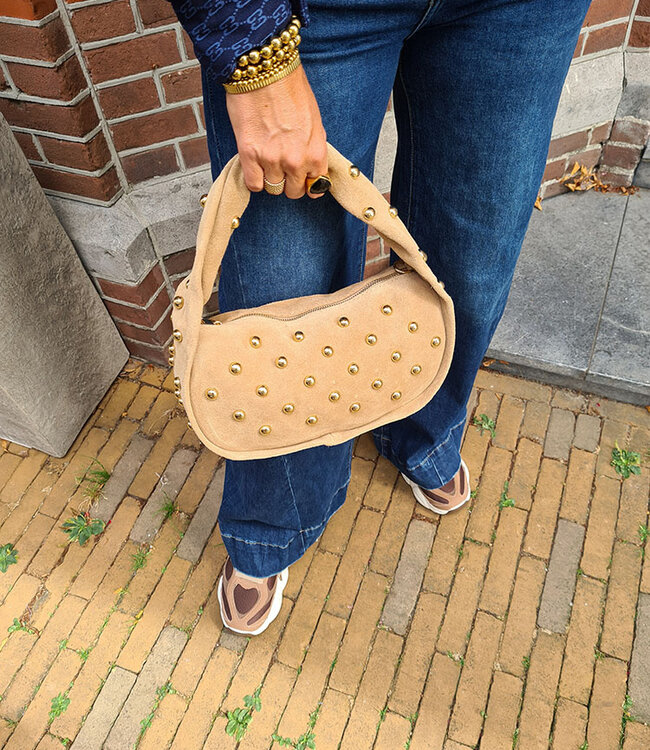 Lottie Bag Studs Beige
