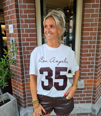 Ambika Tee Los Angeles 35 Wit/Bruin