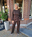 2-delige Comfyset LM met Knoopdetail Donkerbruin