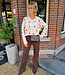 Clutch/Tas Luxe Leder Donkerbruin