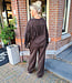 Comfy Sweater Franje Donkerbruin