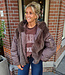 Faux Fur Bomber Jack met Capuchon Bruin