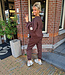 2-delige Comfyset met FLEECE Donkerbruin