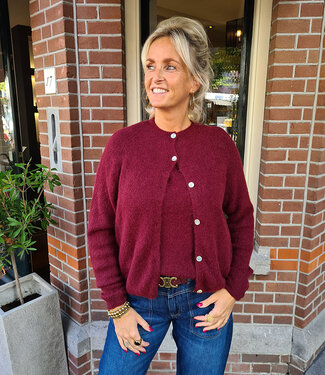 Super Soft Knit Vestje Bordeaux