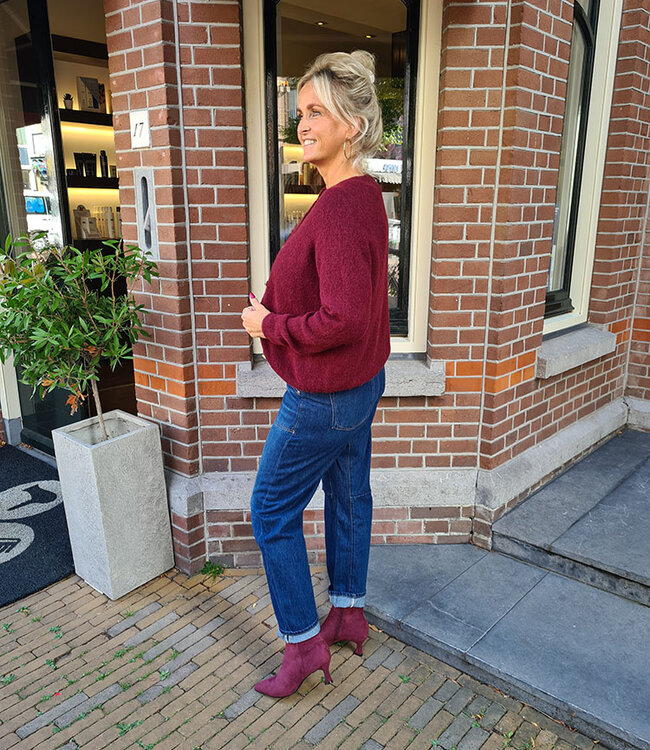 Super Soft Knit Vestje Bordeaux