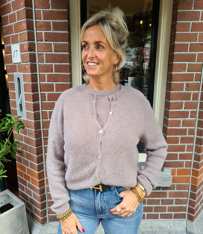 Super Soft Knit Vestje Taupe