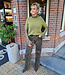 Super Soft Knit Top KORTE Mouw Groen