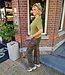 Super Soft Knit Top KORTE Mouw Groen