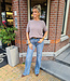 Super Soft Knit Top KORTE Mouw Taupe