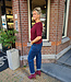 Super Soft Knit Top KORTE Mouw Bordeaux