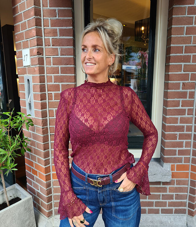 Ambika Kanten Longsleeve Bordeaux