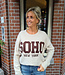 Knit Trui SOHO Crème/Donkerbruin