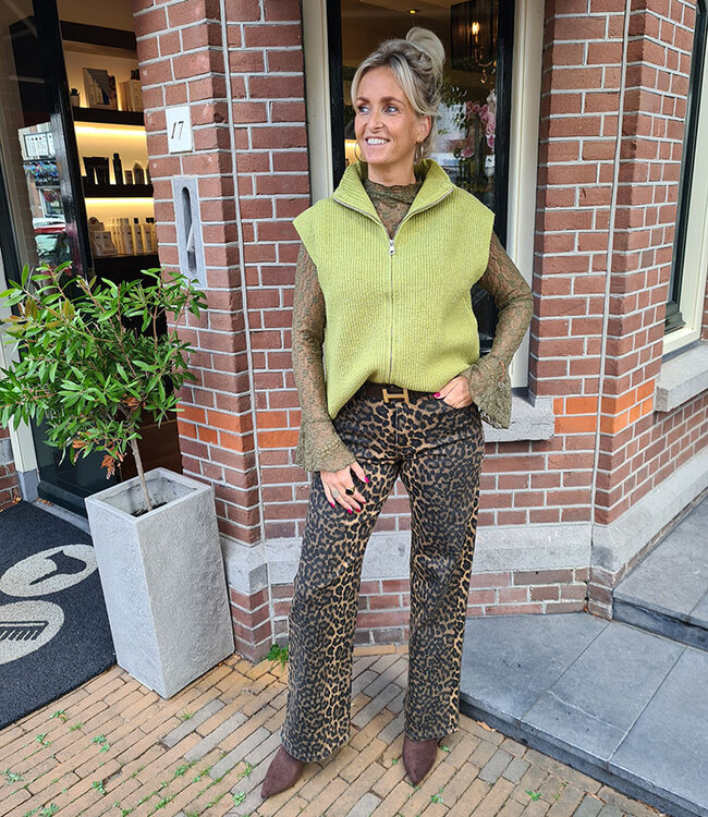 Knit Spencer Azzurro Groen